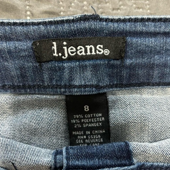 D JEANS BUTTON UP DENIM SKIRT - Picture 3 of 3